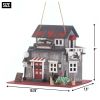Rustic Biker Bar Birdhouse - Handcrafted Outdoor Garden Decor For Birds