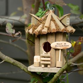 Charming Bed & Breakfast Birdhouse For Your Garden Retreat