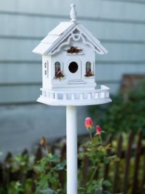 Victorian Style Birdhouse For Sale - Handcrafted Wooden Birdhouse With Intricate Details