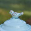 Vintage Tea Kettle Birdhouse Garden Stake For Outdoor Decor