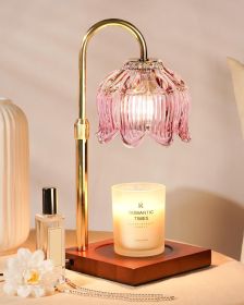 Pink Candle Warmer Lamp with Timer & Dimmer, Candle Lamp Warmer Adjustable Height, Birthday Valentines Day Gifts for Women Mom