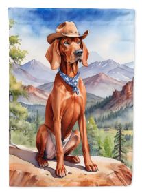 Redbone Coonhound Cowboy Welcome Garden Flag Mailbox Flag Decorative Yard Flag Banner Outside Patio Artwork Yard Flower Beds, Garden Size, Multic