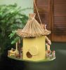 Handcrafted Tiki Hut Birdhouse For Tropical Garden Decor