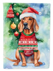 Redbone Coonhound Christmas Garden Flag Mailbox Flag Decorative Yard Flag Banner Outside Patio Artwork Yard Flower Beds, Garden Size, Multicolor (Default: Default)
